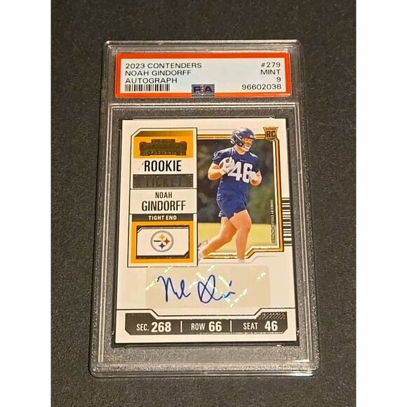 2023 Contenders Noah Gindorff Auto PSA Graded With A 9 - Picture 1 of 2